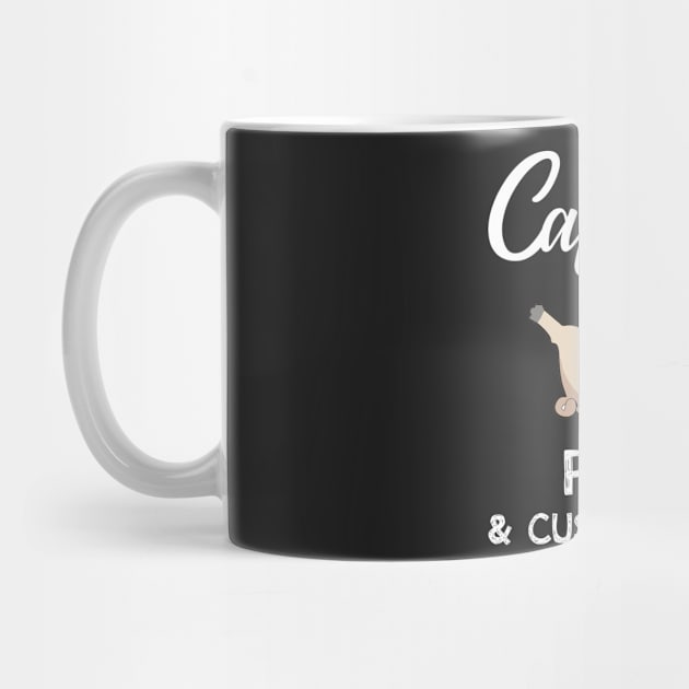 I Run On Caffeine Pug _ Cuss Words T-Shirt by TeeLovely